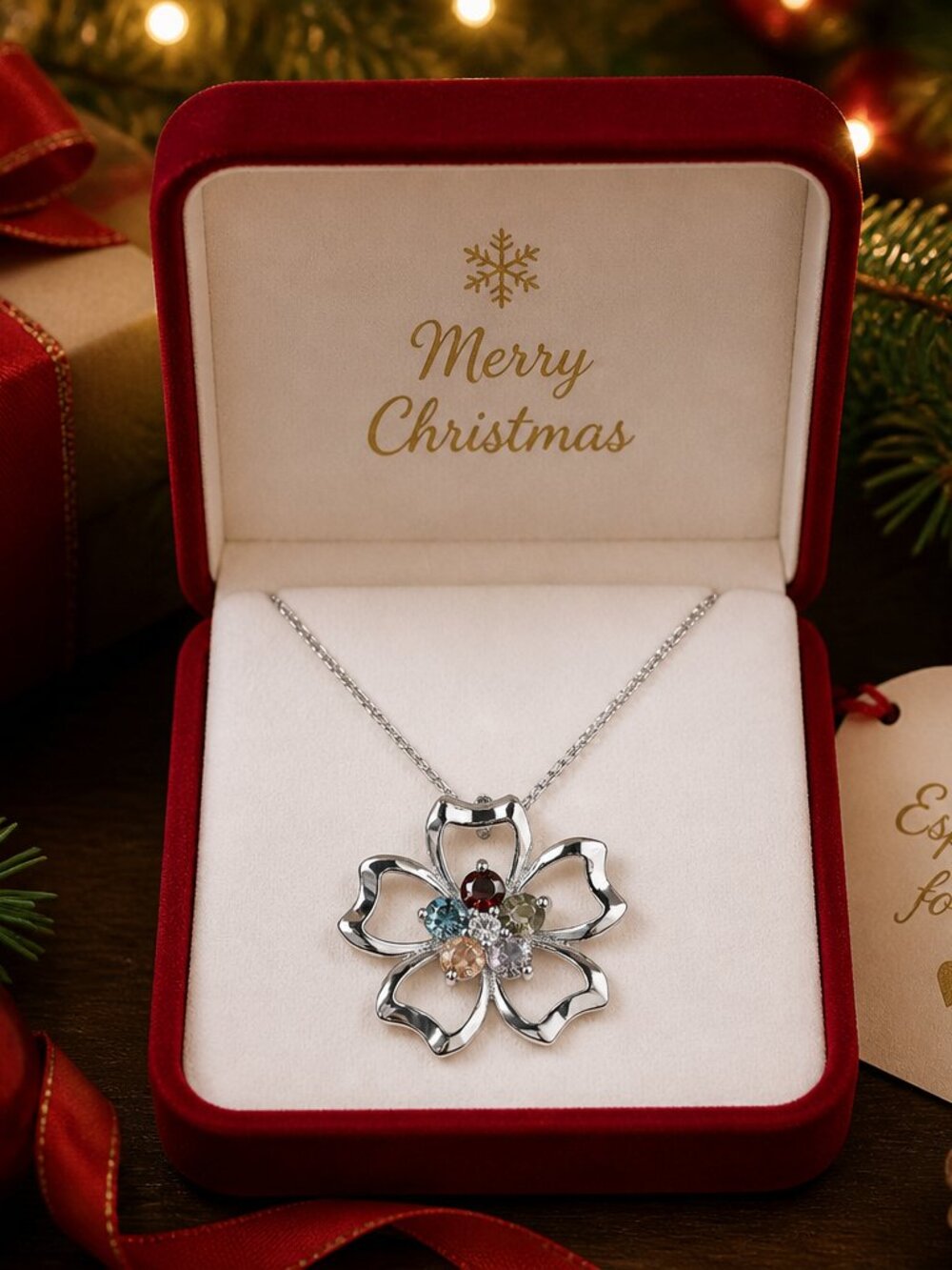 Effy 925 Sterling Silver Multi-Gemstone Flower Necklace - Picture 2 of 6